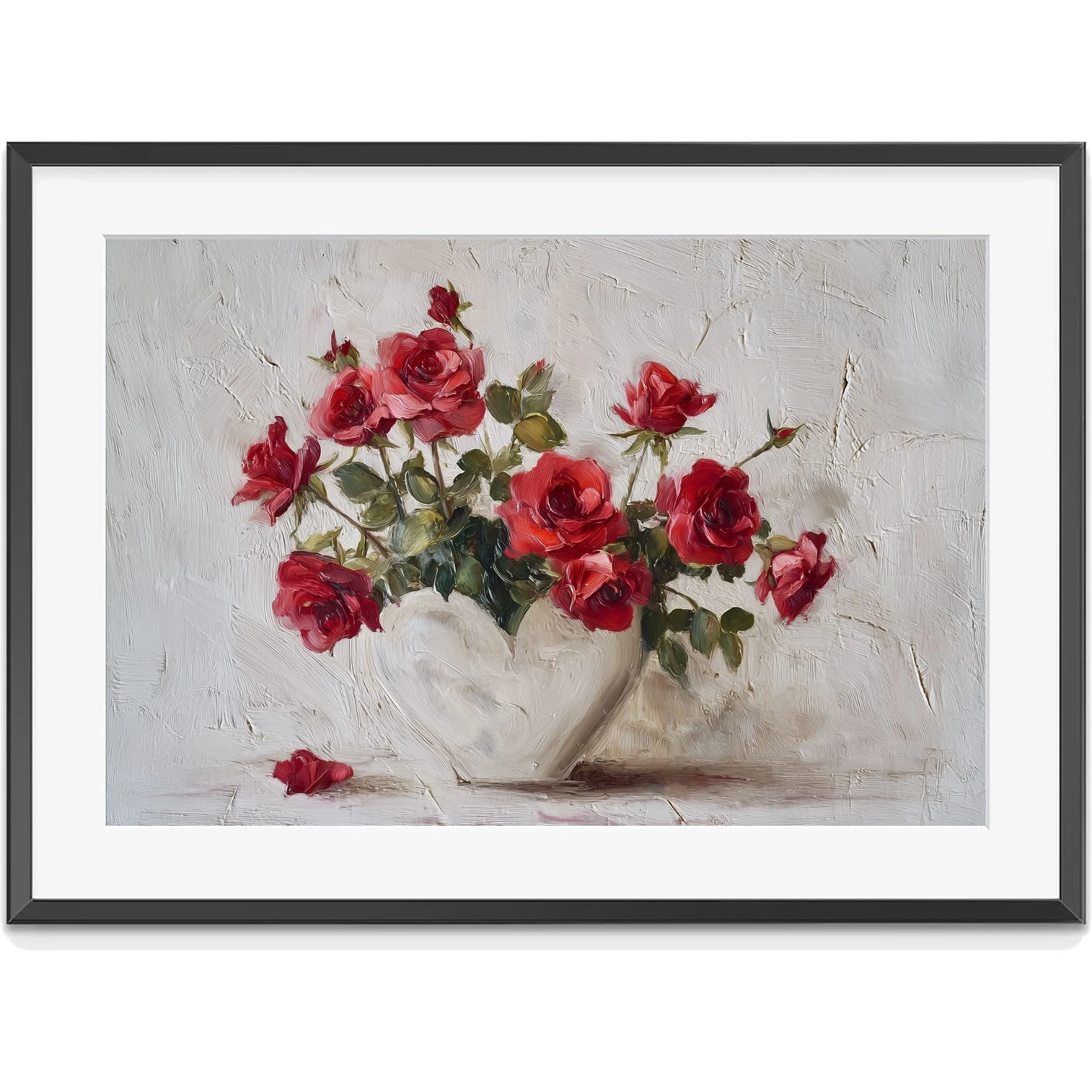 Red Roses Art Print | Valentines Day Printable Wall Art | Vintage ...