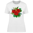 thumbnail image 1 of Red Roses Bouquet T-Shirt Women -Image by Shutterstock, Female XX-Large, 1 of 2