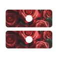 thumbnail image 1 of Red Roses Flowers 2 Pack Sink Splash Guard Faucet Drying Mat Absorbent Water Catcher Draining Mats Kitchen Bathroom Decorative 14.7x5.4in, 1 of 8