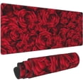 thumbnail image 1 of Red Roses Mouse Pad, Flower Large Big Gaming Mouse Pad Desk Pad, Mousepad with Non-Slip Rubber Base, Extended XXL Mouse Mat for Computer Laptop Office Accessories, 1 of 6