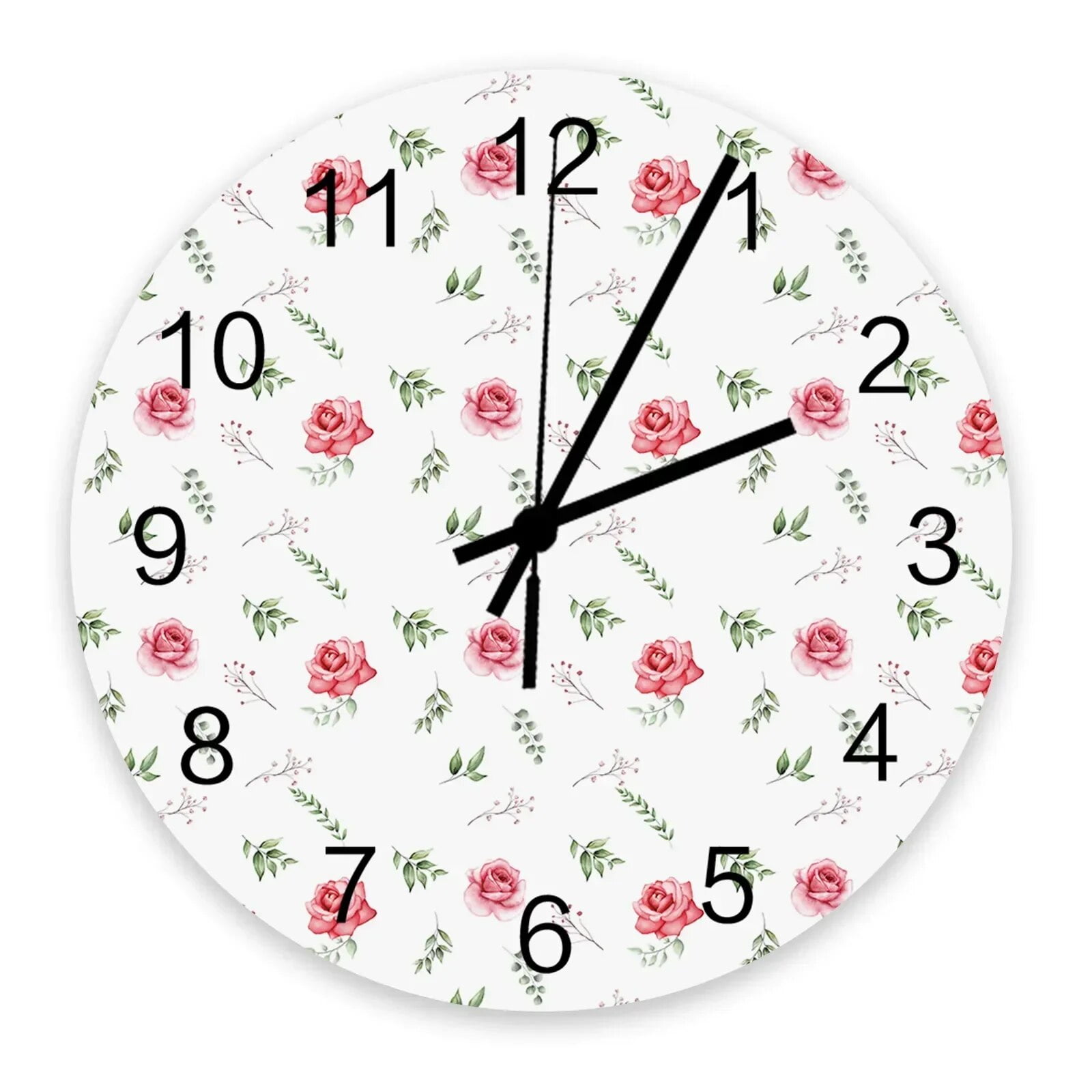 Red Roses On Dead Branches Wall Clocks Silent Home Cafe Office Wall ...