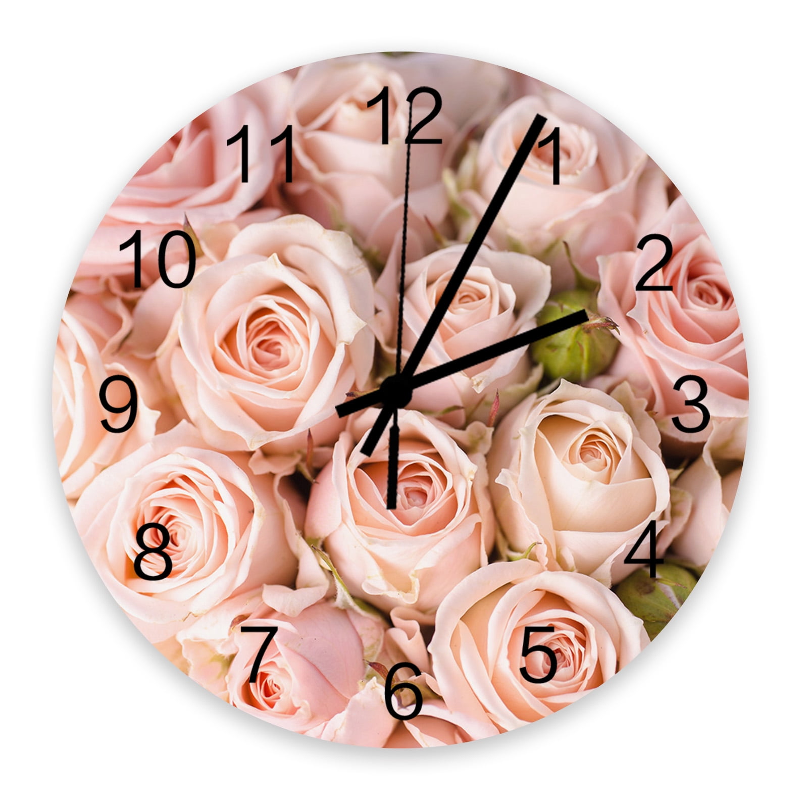 Red Roses On Dead Branches Wall Clocks Silent Home Cafe Office Wall ...