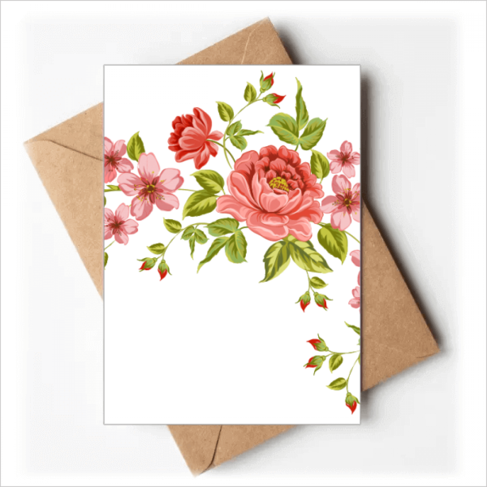 Red Roses Pattern Flowers s Greeting Cards You are Invited Invitations