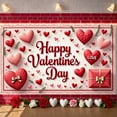 thumbnail image 1 of Red Roses Valentine's Day Banner Heart Shapes Love Display Romantic Gift Boxes Romantic Backdrop for Valentine's Party Romantic Date Indoor Decoration, 1 of 9