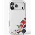 Red Roses and Playing Cards Tough Case for Apple iPhone, Polycarbonate ...