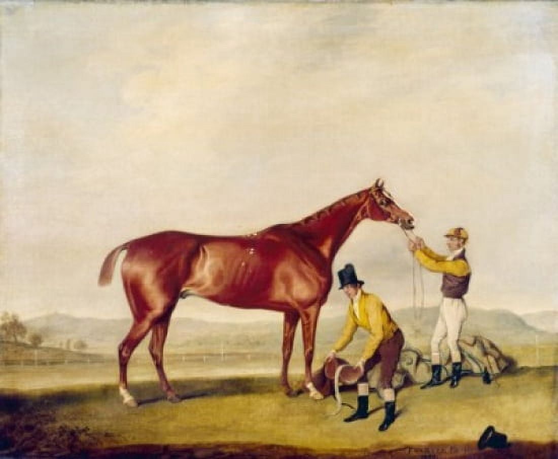 Red Rover with Jockey and Groom SD 1833 Weaver Thomas (1774-1843British) Canvas Art - Thomas Weaver (18 x 24)