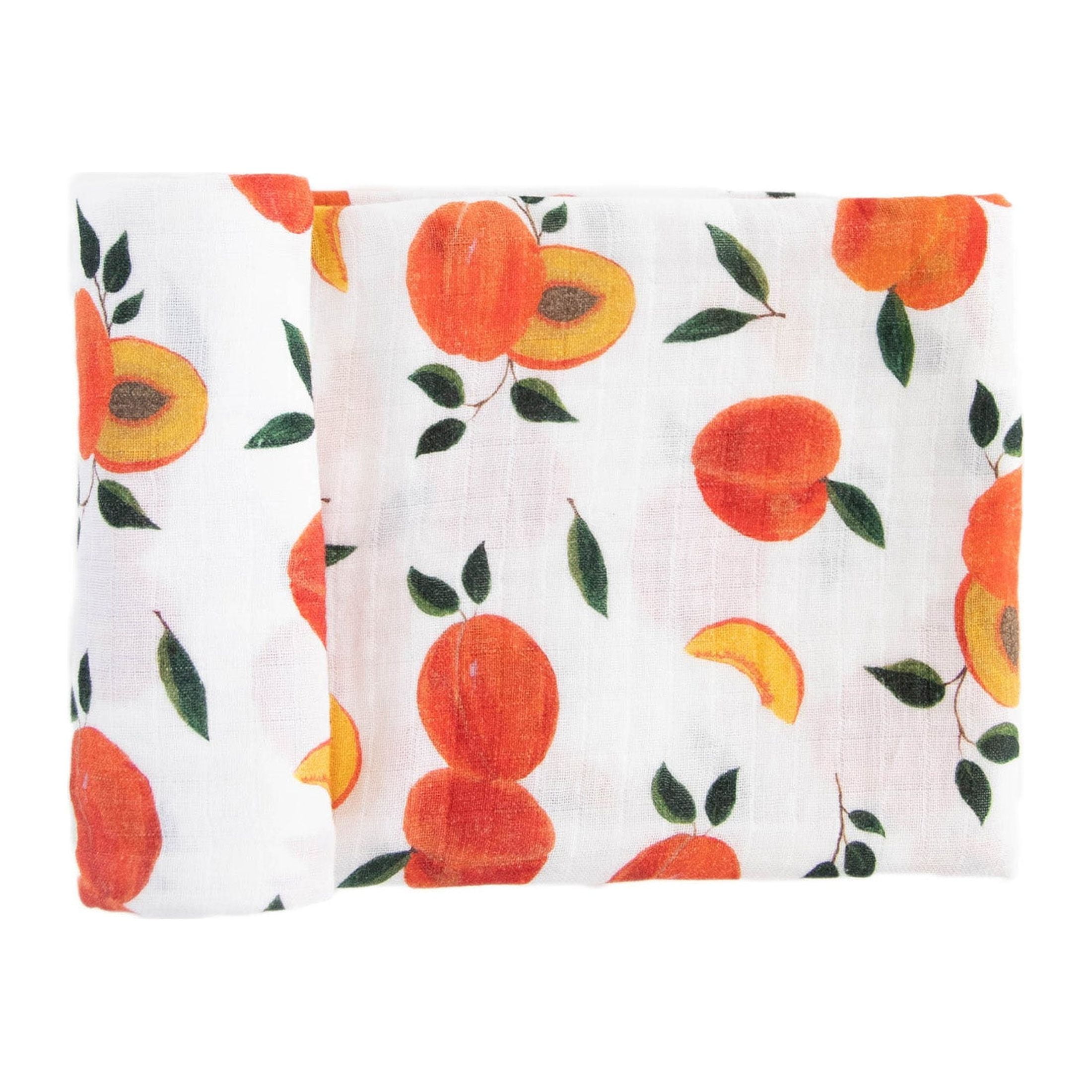 Red Rovr 100% Organic Cotton Muslin Infant Swaddle Blanket, Large, Unisex, Peachy