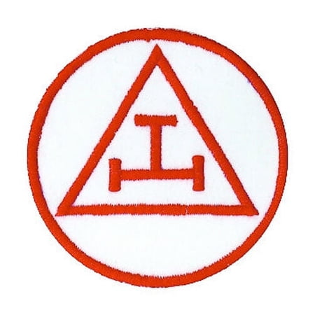 Red Royal Arch Patch for Freemasons. Masonic Patches - Triple Tau Symbolism