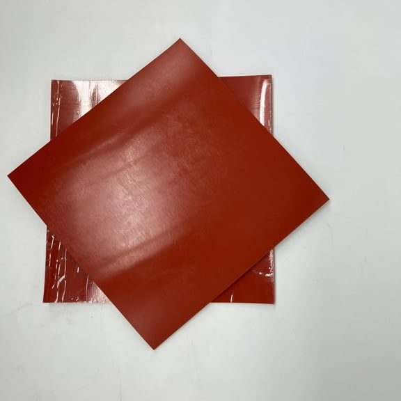 Red Rubber Gasket Sheet Material for Automotive Replacement Parts 1/8x8x8 inch 2Pack