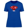 thumbnail image 1 of Red Ruby Diamond T-Shirt Women -Image by Shutterstock, Female Medium, 1 of 2
