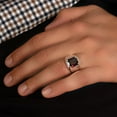 thumbnail image 1 of Red Ruby Silver Ring for Men | Men's Ruby Statement Ring | Father's Signet Ring. Gift for Him, 1 of 3