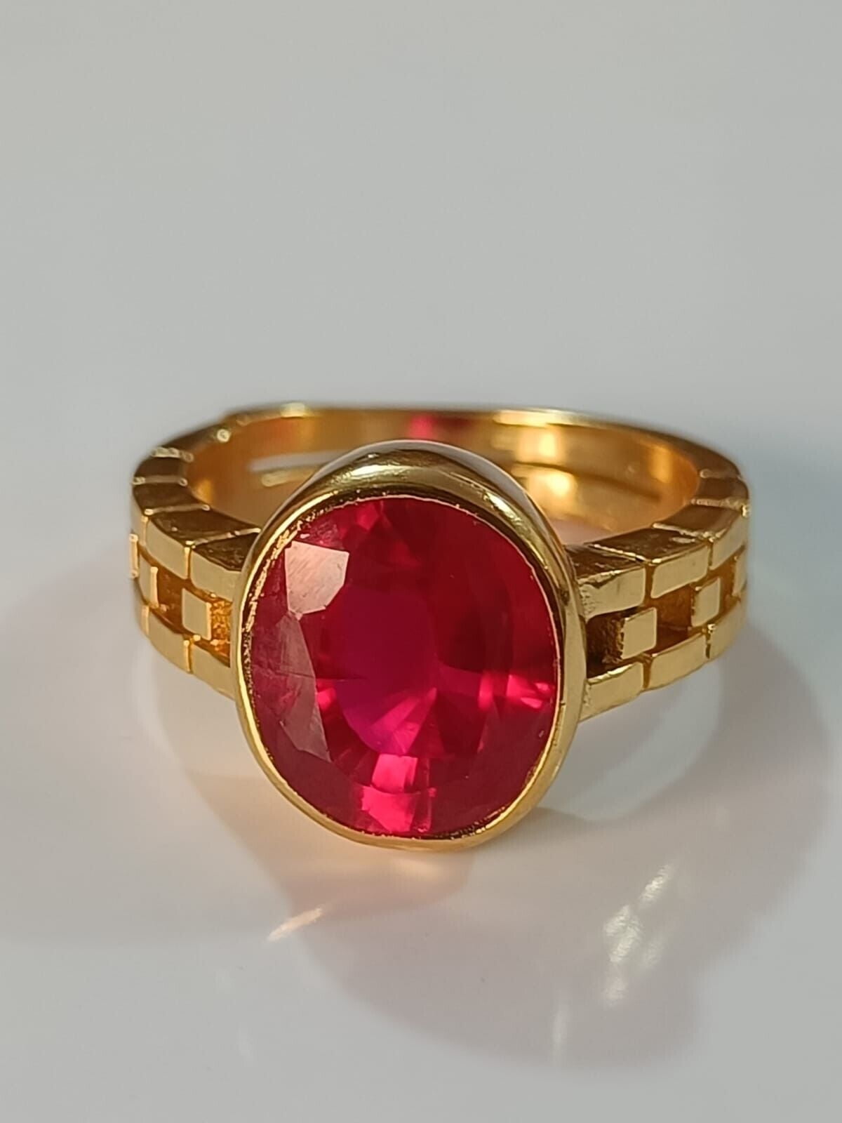 Red Ruby Stone Silver Set Women's Punchdhatu Handmade Women's Jewellery