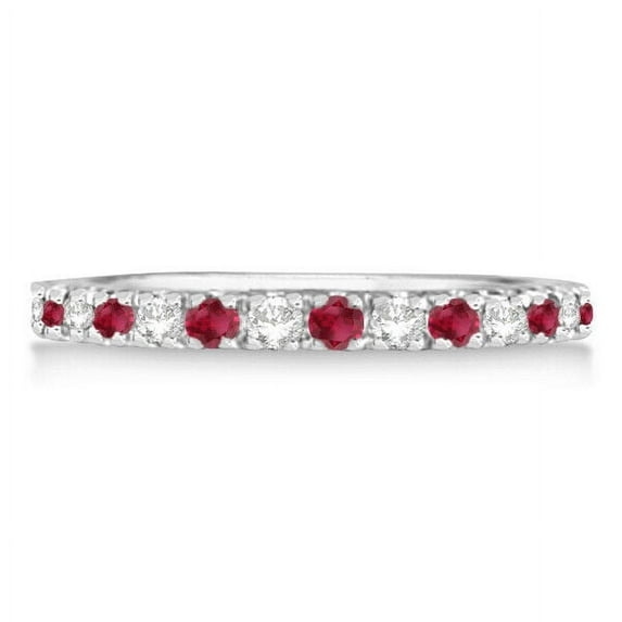 Red Ruby Wedding Engagement Stackable Ring Guard Band Stacking 925 Sterling Silver Gemstone Jewelry For Women Gift By KIRAN FINE JEWELS