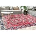 thumbnail image 1 of Red Rugs, Muted Rug, Faded Rug, Antique Style Rugs, Turkish Rug, Bedroom Rug, Office Decor Rug, Luxury Rug, Gift For Her, Step Rug, 2.6'x6.5' - 80x200 cm, 1 of 8