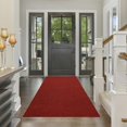 thumbnail image 1 of Red Runner Rugs 2'11" x 16'5", Non Slip Entrance Doormat, 0.25” Thickness Indoor Outdoor Carpet Runner with Rubber Backing, Waterproof Custom Size Heavy Duty Floor Mat for Hallway Laundry Patio, 1 of 18