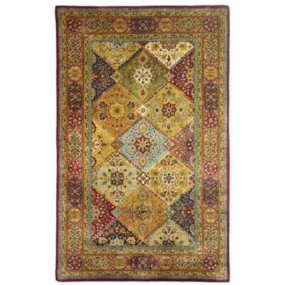 Traditional Rug - Persian Legend New Zealand Wool -Red/Rust-Color:Red/Rust,Design:Traditional,Shape:Accent,Size:4'L x 2' 3''W