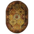 thumbnail image 1 of Traditional Rug - Persian Legend New Zealand Wool -Red/Rust-Color:Red/Rust,Design:Traditional,Shape:Oval,Size:8'L x 5' W, 1 of 2