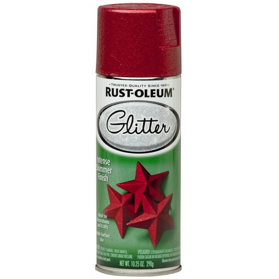 Red, Rust-Oleum Specialty Glitter Spray Paint, 10.25 oz
