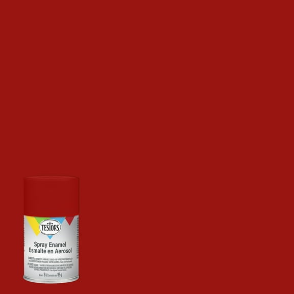 3 Pack, Red, Rust-Oleum Testors Gloss Enamel Spray Paint- 1203T, 3 oz.