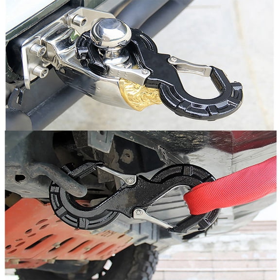 Red S-Shape Quick Rescue Shackle Trailer Winch Hook Car JK Offroad Towing Recovery Kits Auto Winch Trailer Shackle