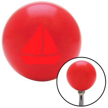 Red Sail Boat No. 2 Red Shift Knob with M16 x 1.5 Insert Shifter Auto Manual Custom Brody