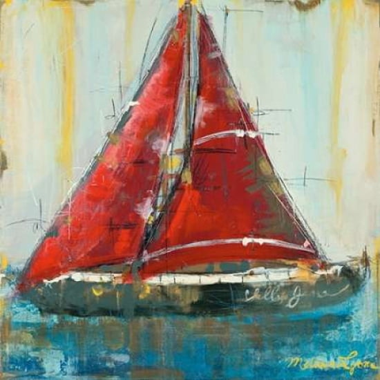 Red Sails Canvas Art - Melissa Lyons (24 x 24)