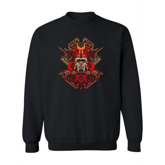 Red Samurai Tiger Sweatshirt Women -Image by Shutterstock, Female Medium
