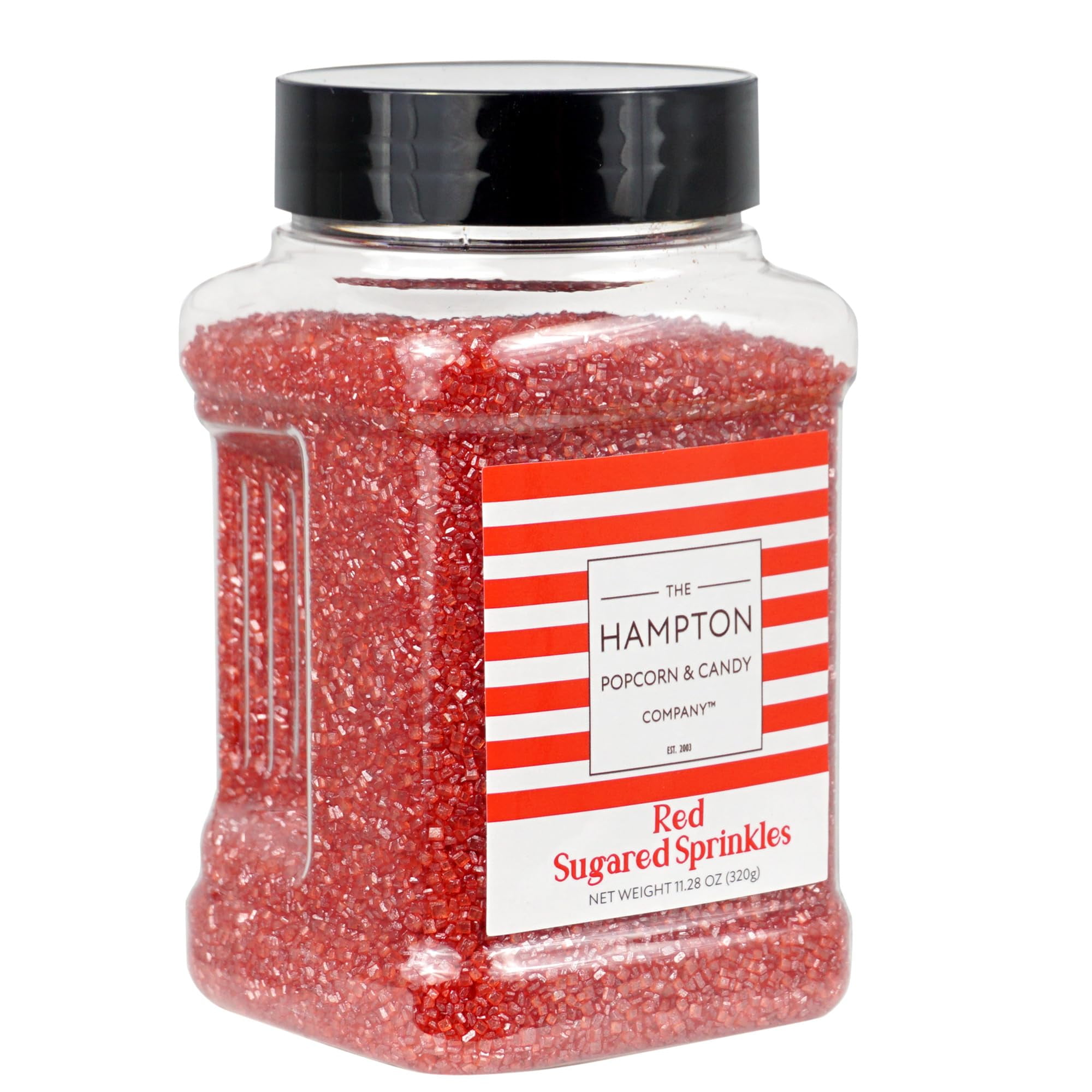 Red Sanding Sugar Red Sprinkles 11.28 oz, Red Sugar Sprinkles, Sanding Sugar For Cookie Decorating, Sanding Sugar For Baking, Red Sugar, The Hampton Candy Company