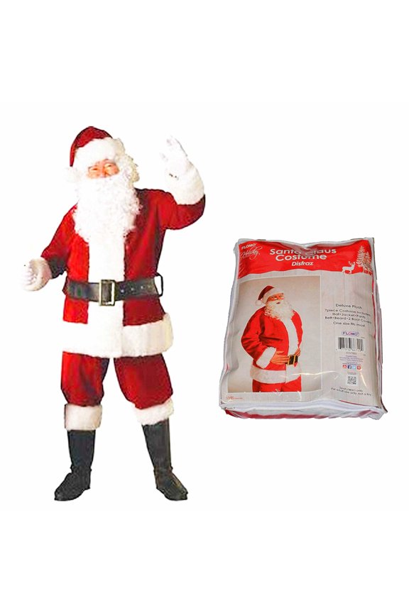 Plush Complete Santa Claus Suit | Set