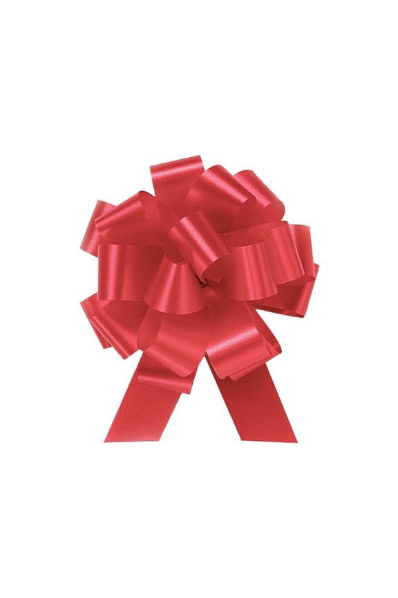 Red Satin 5inch Gift Wrapping Decorative Pull Bows -10pack