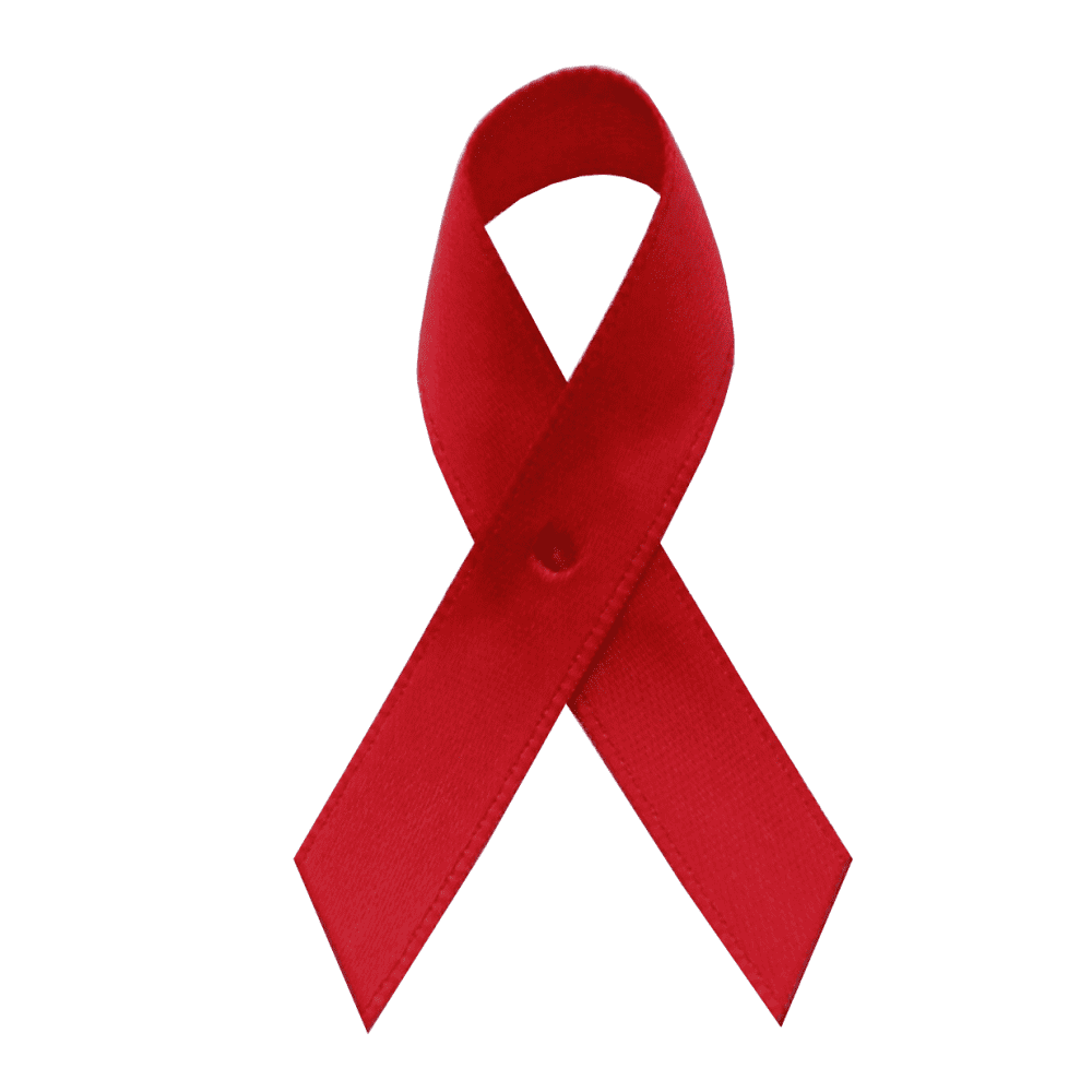 Red Satin Awareness Ribbons - Bag of 250 Fabric Ribbons w/ Safety Pins ...