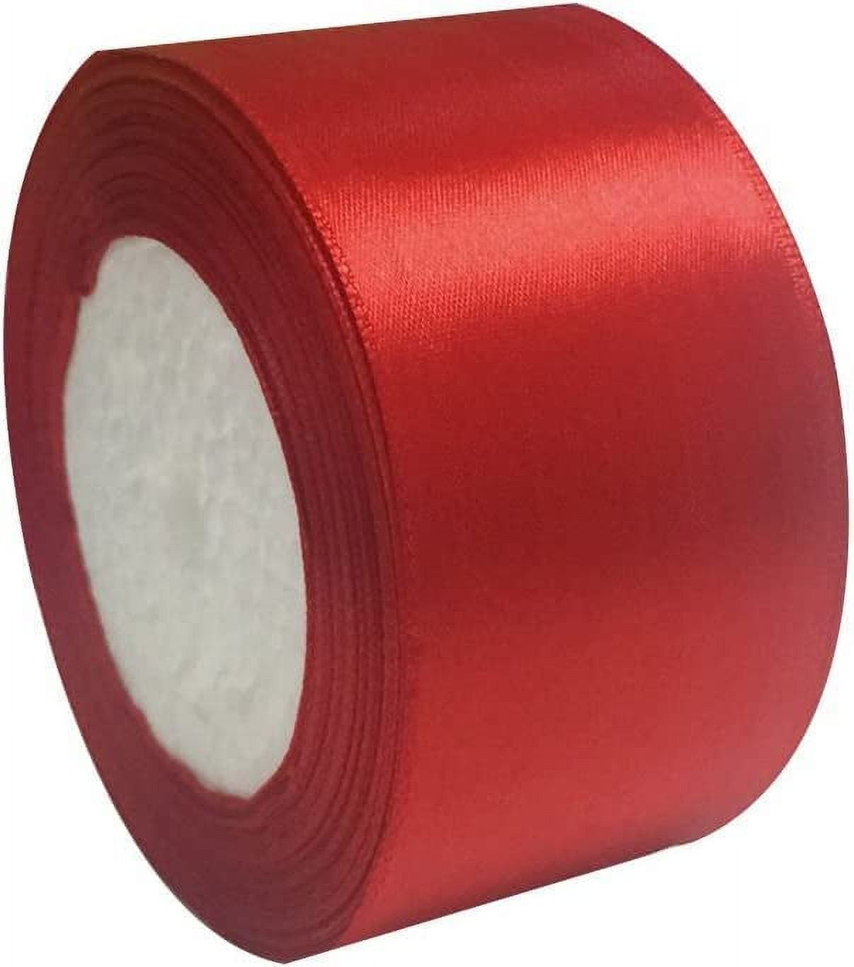 Red Satin Ribbon, 24 Yard 1.96 Inch Wide Silky Gift Ribbon for Bow