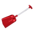 thumbnail image 1 of Red Scalable Folding Aluminum Alloy Snow Shovel - Perfect for Winter Outdoor Activities and Toolkit, 1 of 8