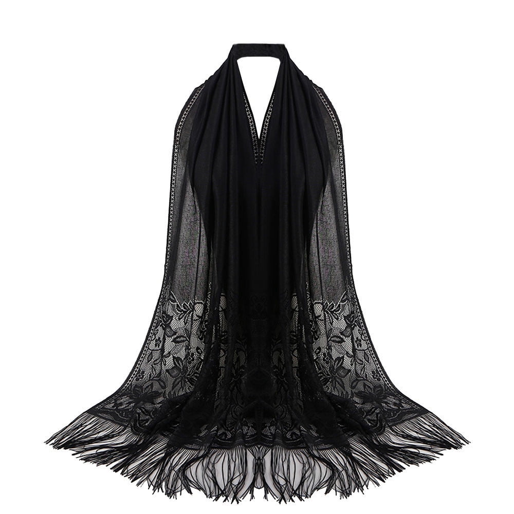 Amazon.com: Soft Shawl Black Rose Scarf Fancy Wedding Wrap