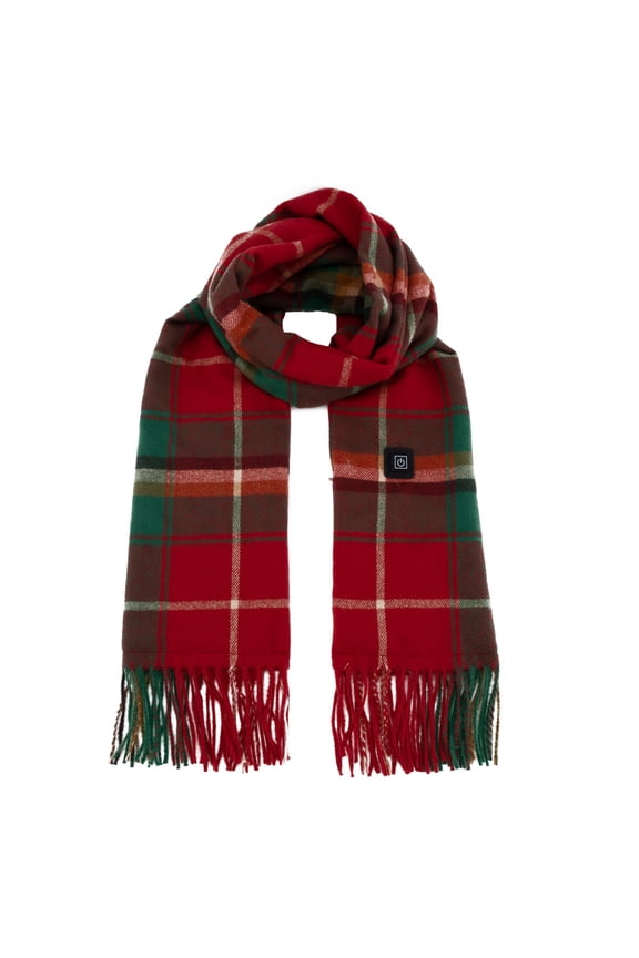 Red Scarfs Scarf Heating Scarf Solid Color Heating Scarf Men and Women New Heating Scarf (charging Not Included)