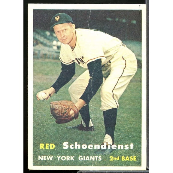 Red Schoendienst Card 1957 Topps #154