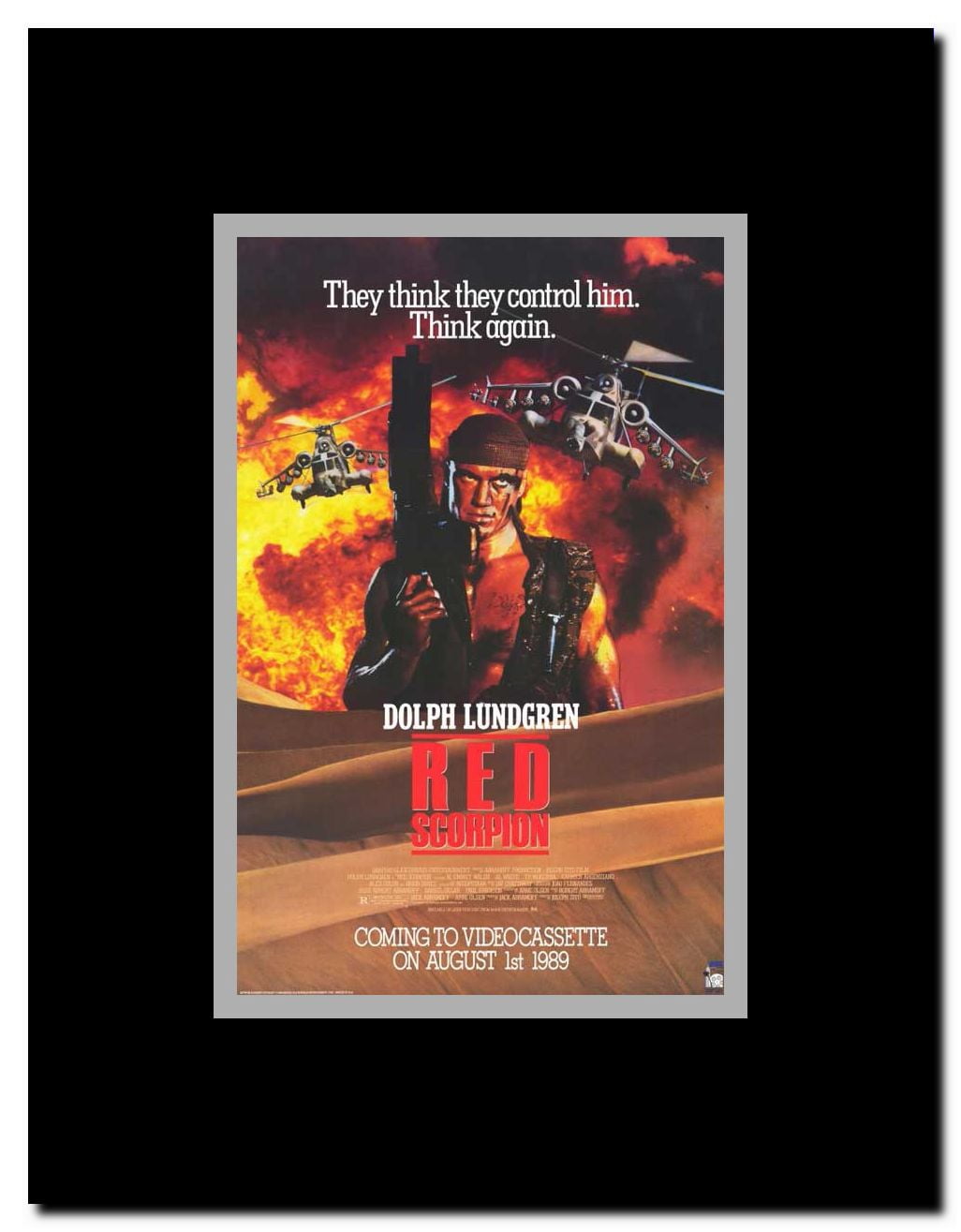 Red Scorpion Framed Movie Poster