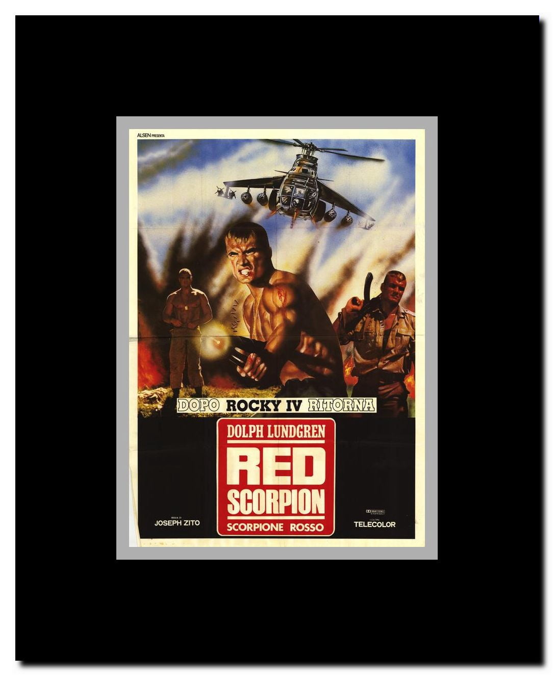 Red Scorpion Framed Movie Poster