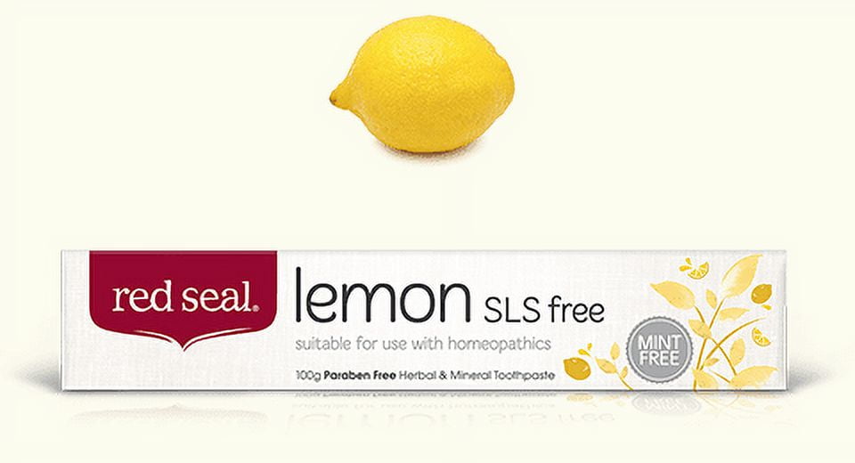 Red Seal Lemon SLS Free Toothpaste, 3.5 oz