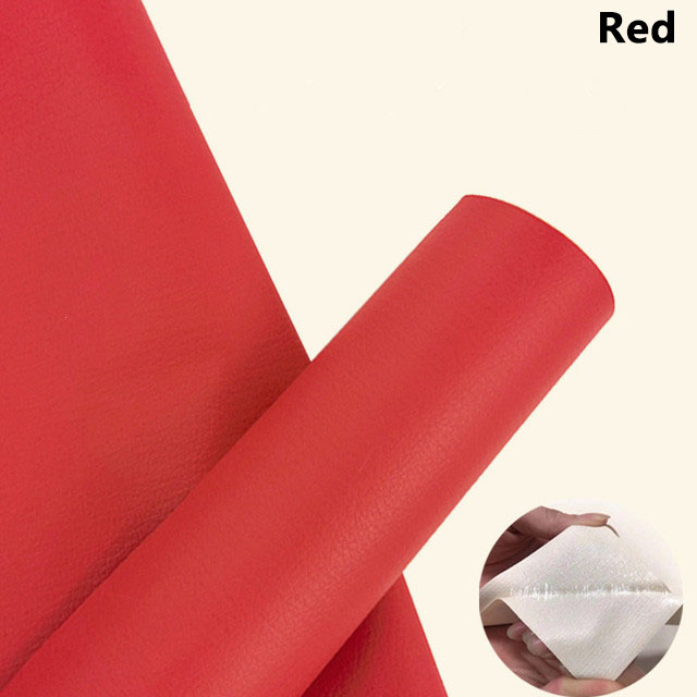 Red SelfAdhesive Leather Fabric Repairing Patch Stickon for Furniture