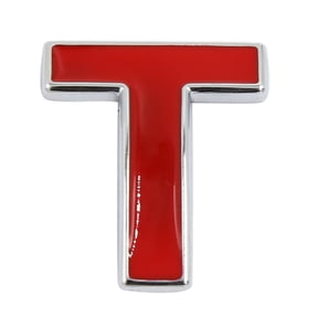 Red Self Adhesive Sticker Car Auto 3D Emblem Badge Decal Letter Chrome Symbol T