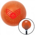 thumbnail image 1 of Red Senior Airman Orange Metal Flake Shift Knob with M16 x 1.5 Insert Shifter Auto Brody, 1 of 1