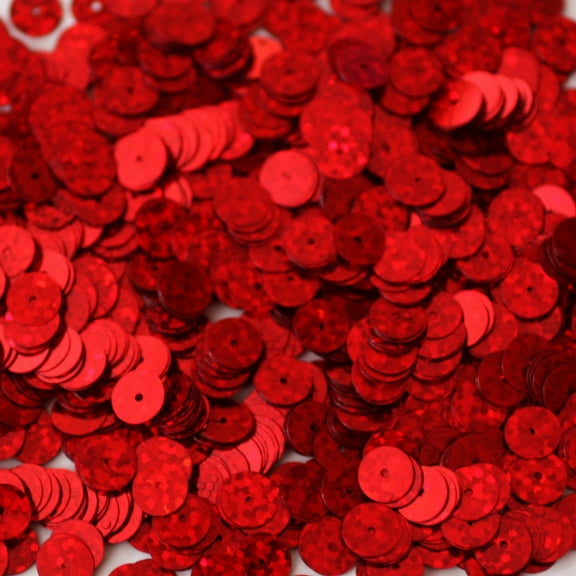 Red Sequins 8mm Hologram Glitter Multi Reflective Metallic Made in USA