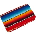thumbnail image 1 of Red Serape Mexican Blanket for Custom Seat Cover, 84 x 64 Inch, 1 of 7