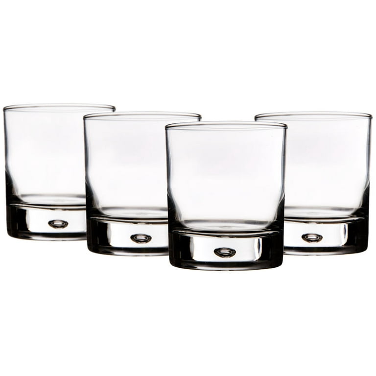 Red Series Bubble Tumblers - Set of 4 Glasses 