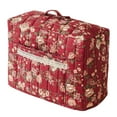 thumbnail image 1 of Red Sewing Machine Protective Cover, Quilted Dust Guard with Pockets, 1 Count, 16.9 Inch Polyester, Home Craft Organizer Hood, 1 of 4