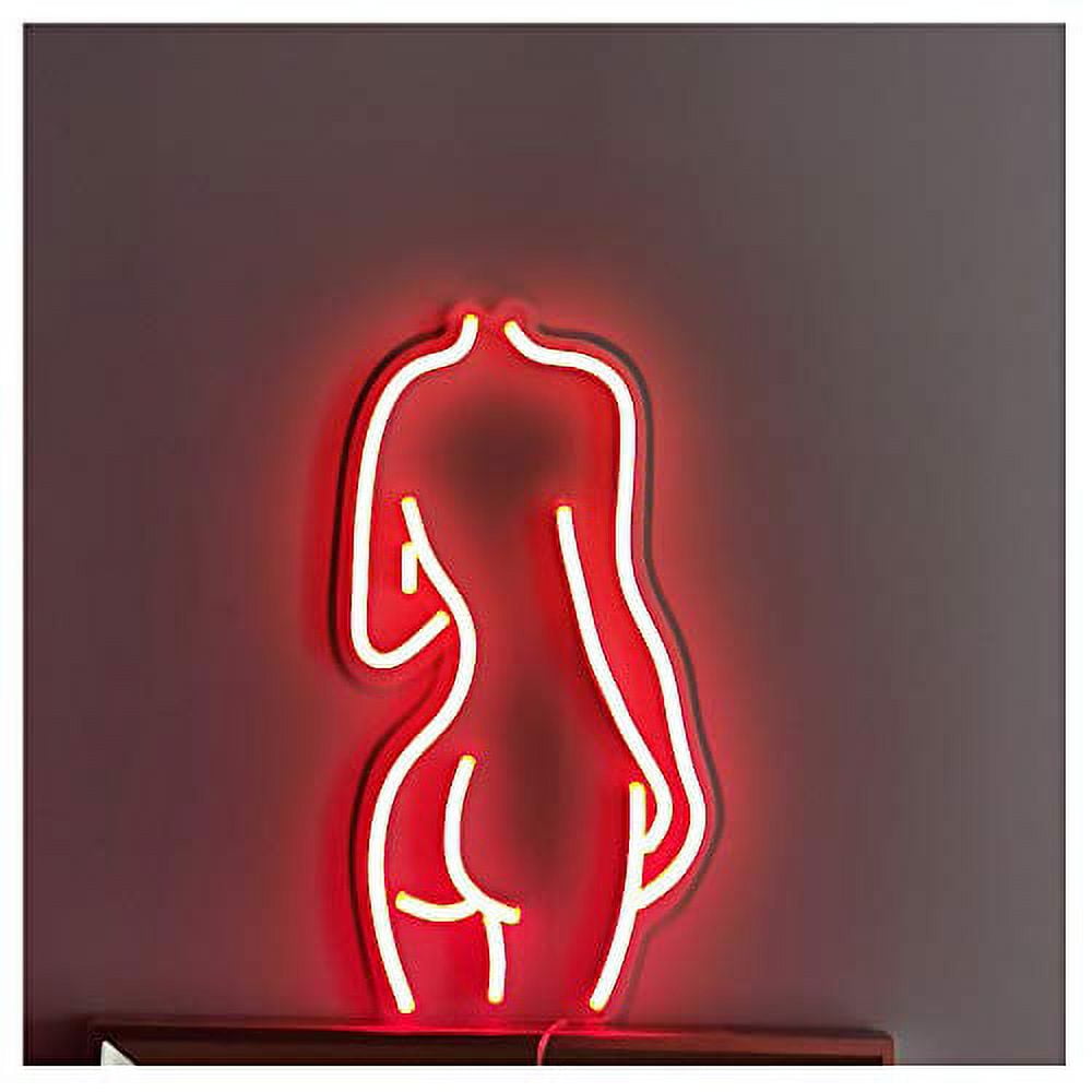 Red Sexy Lady Back LED Neon Sign Lights (Red) - Walmart.com