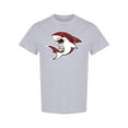 thumbnail image 1 of Red Shark Mascot T-Shirt Men -Image by Shutterstock, Male XX-Large, 1 of 2