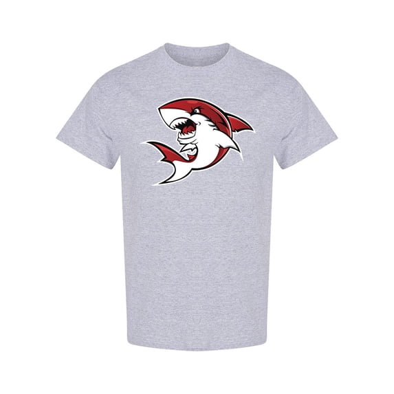 Red Shark Mascot T-Shirt Men -Image by Shutterstock, Male XX-Large
