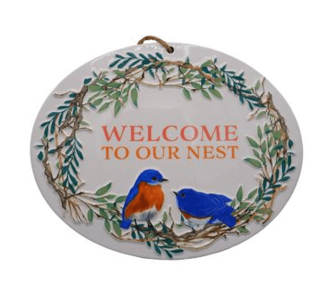 Red Shed 22S01890SB Embossed Metal Bird Sign